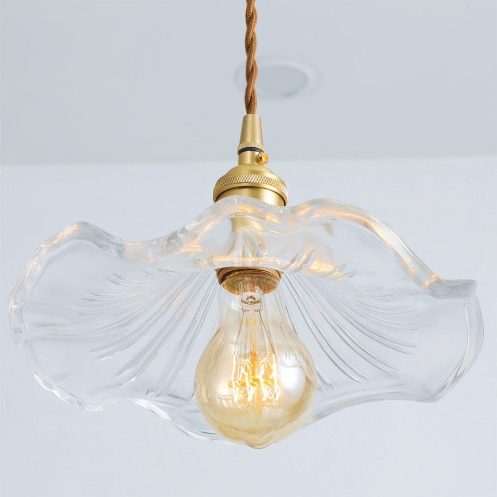 Floral Glass Pendant Light