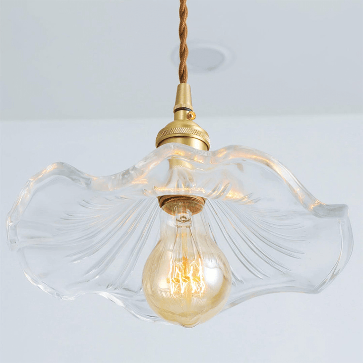 Floral Glass Pendant Light