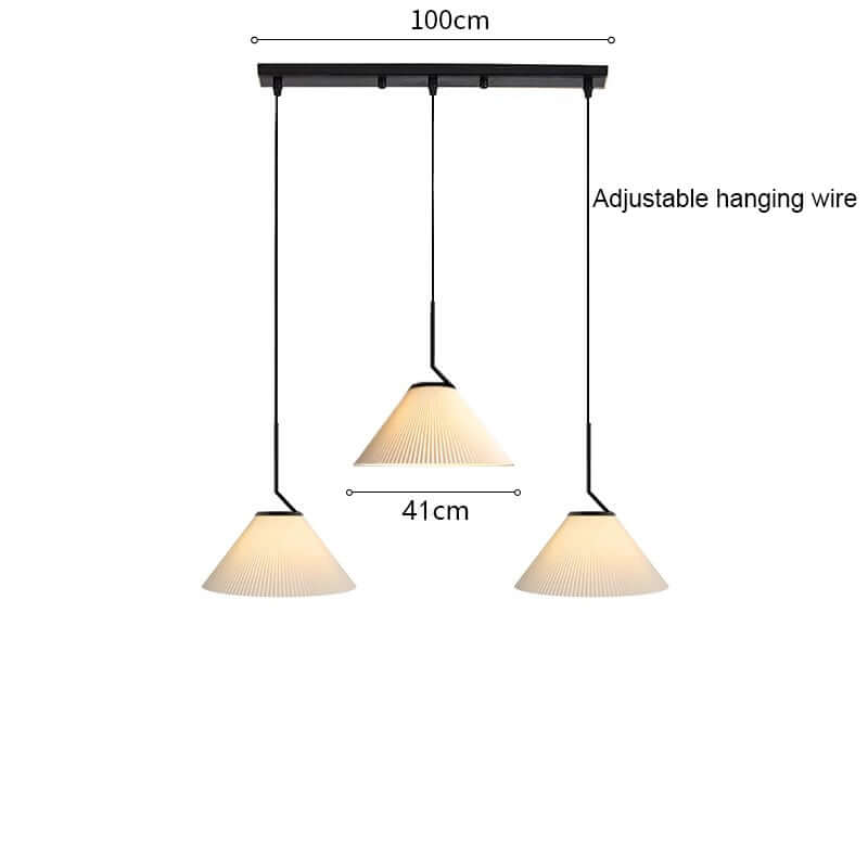 Pleated Cream Pendant Lamp