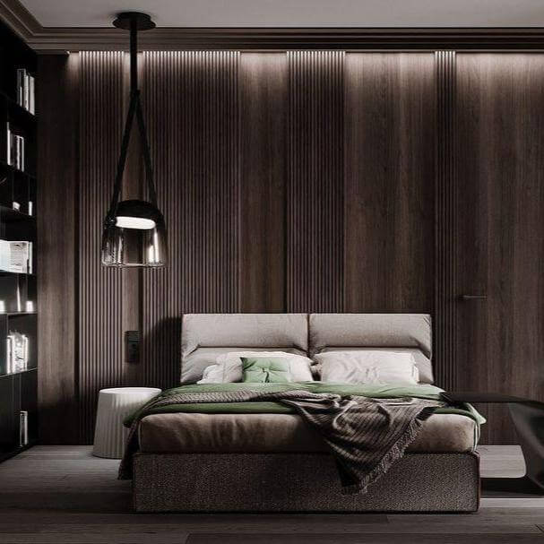 Modern Pendant Lamp with Metal Accents