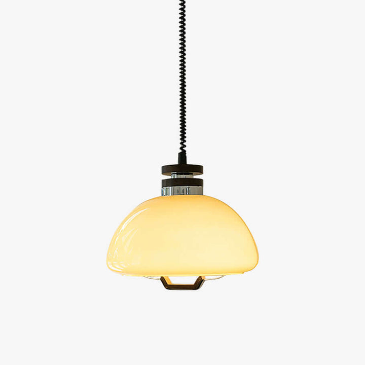 Modern Beige Pudding Pendant Light 40cm