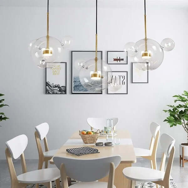 Modern Glass Sphere Pendant Light