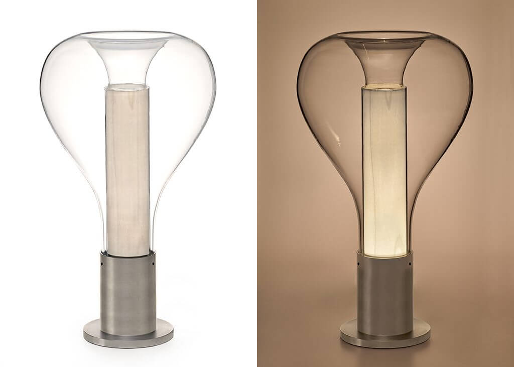 Lava Art Glass Table Lamp with LED Light