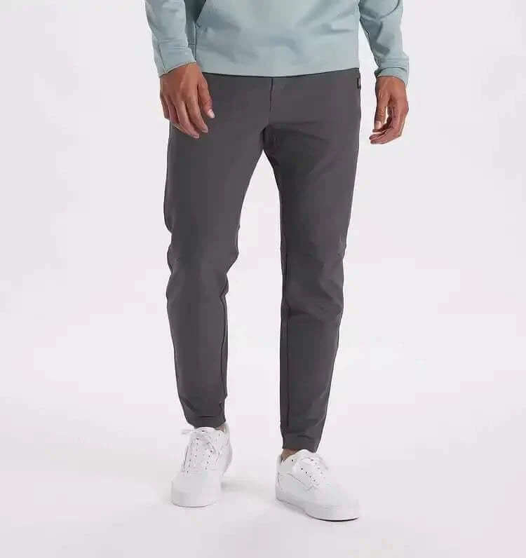 Men's Slim Fit Joggers with Elastic Cuffs