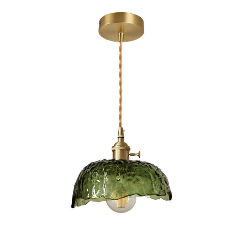 Modern Brass & Glass Pendant Light