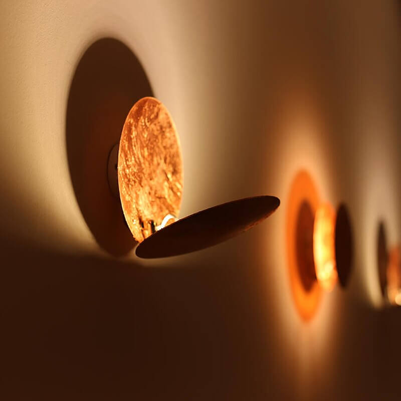 Rotating Disc Adjustable Wall Light