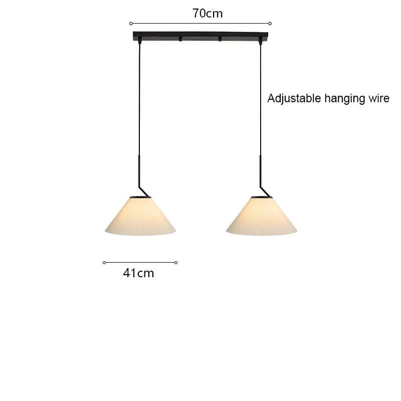 Pleated Cream Pendant Lamp