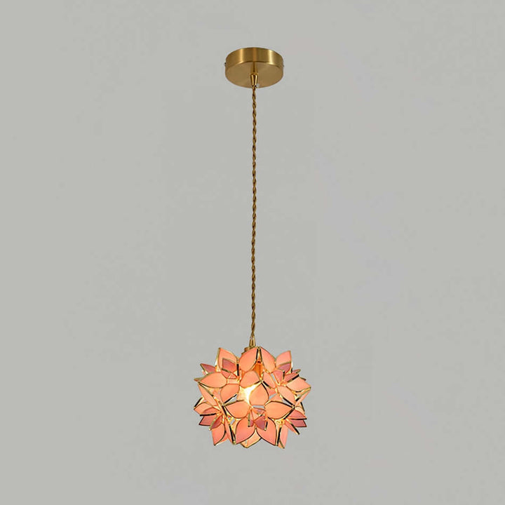 Capiz Shell Pendant Light, 20cm, Elegant Hanging Lamp