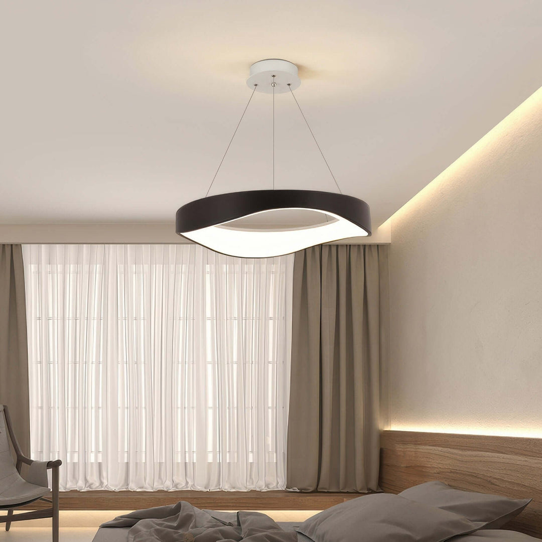 Round LED Pendant Light, Modern Ceiling Lamp, Dimmable