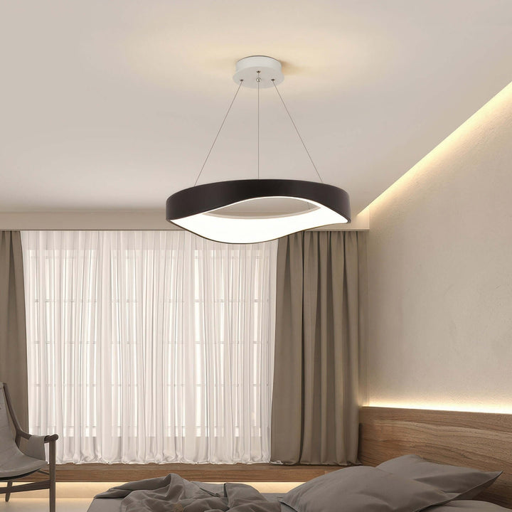 Round LED Pendant Light, Modern Ceiling Lamp, Dimmable