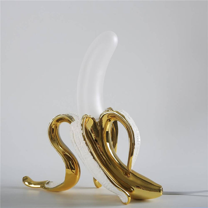 Art Deco Resin Table Lamp with LED Light