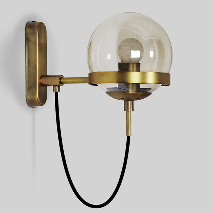 Postmodern Wall Sconce with E27 Fixture | Iron & Glass