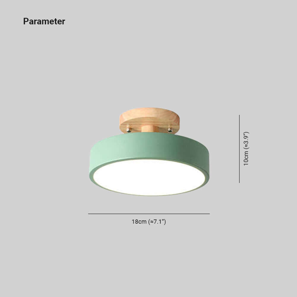 Modern Wooden LED Ceiling Light