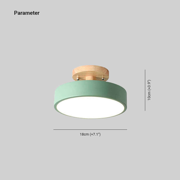Modern Wooden LED Ceiling Light