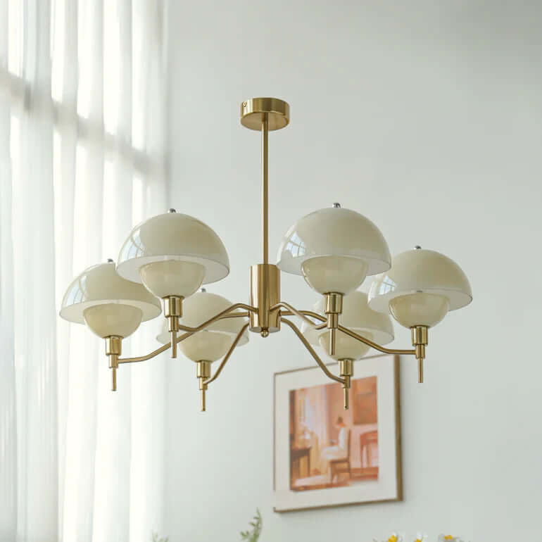 Elegant Cream Bubble Chandelier