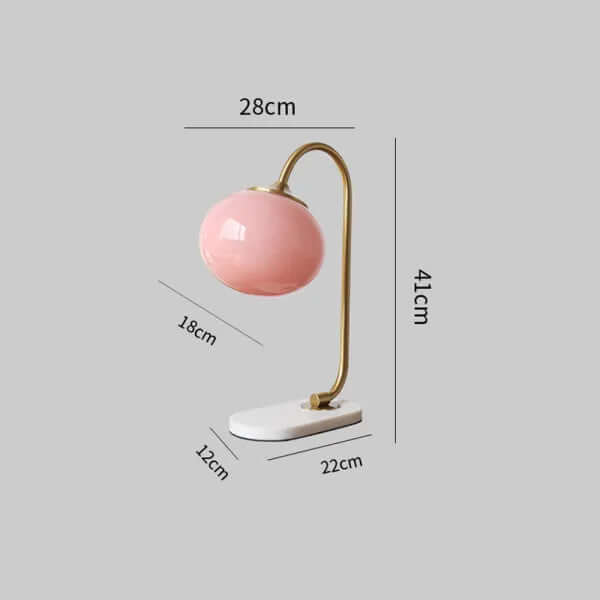 Modern Glass Globe Table Lamp