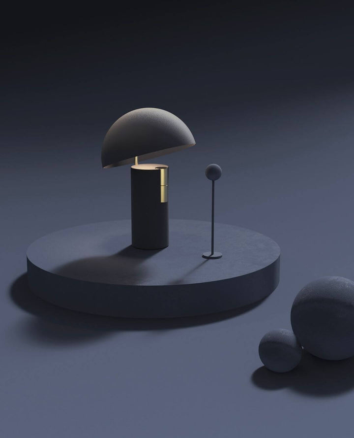 Modern Rotating Cylinder Table Lamp with LED