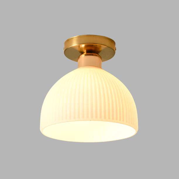 Milk White Glass Ceiling Lamp