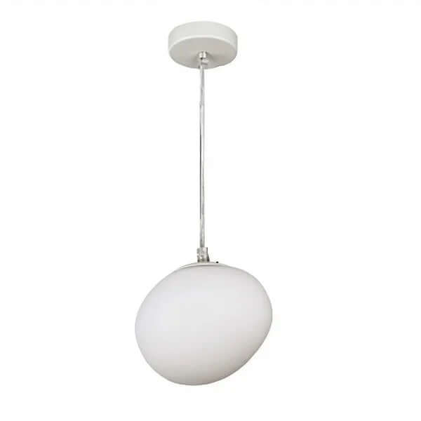 Modern Pendant Light Fixture, Hand-Blown Glass