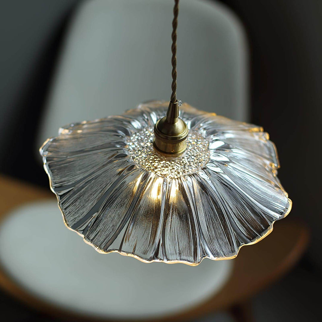 Elegant Flower Glass Pendant Light