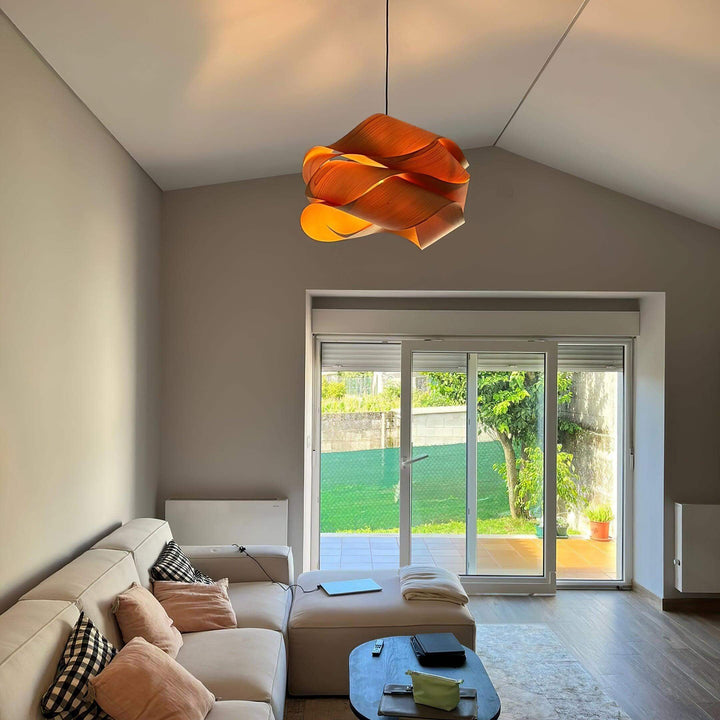 Handcrafted Wood Pendant Light