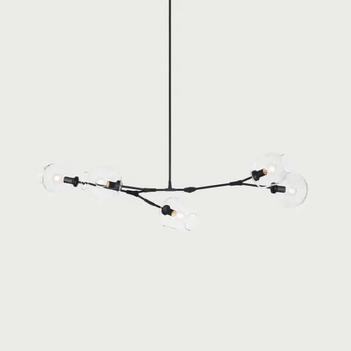 Modern Bubble Glass Sputnik Chandelier