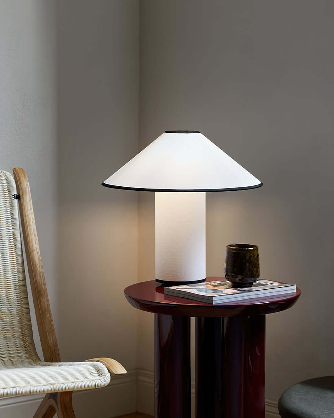 Elegant Metal & Fabric Table Lamp 32cm