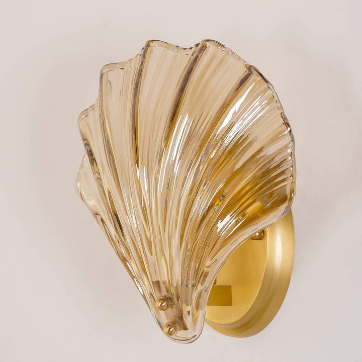 Seashell Wall Light Fixture, Nautical Decor, 20cm
