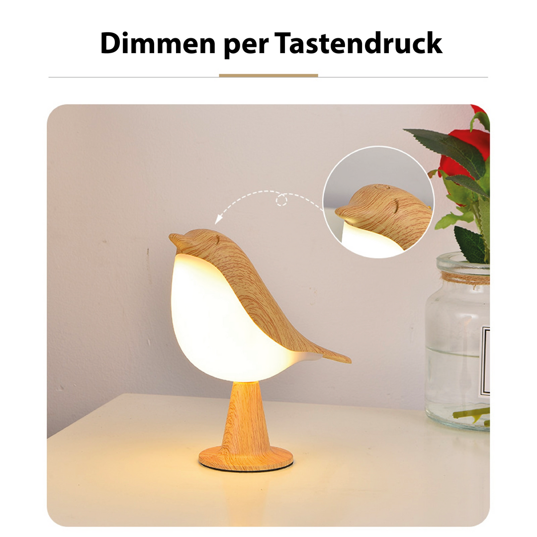 Decorative Bird Lamp with LED Light for Home Decor