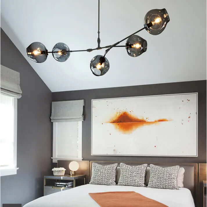 Modern Bubble Glass Sputnik Chandelier