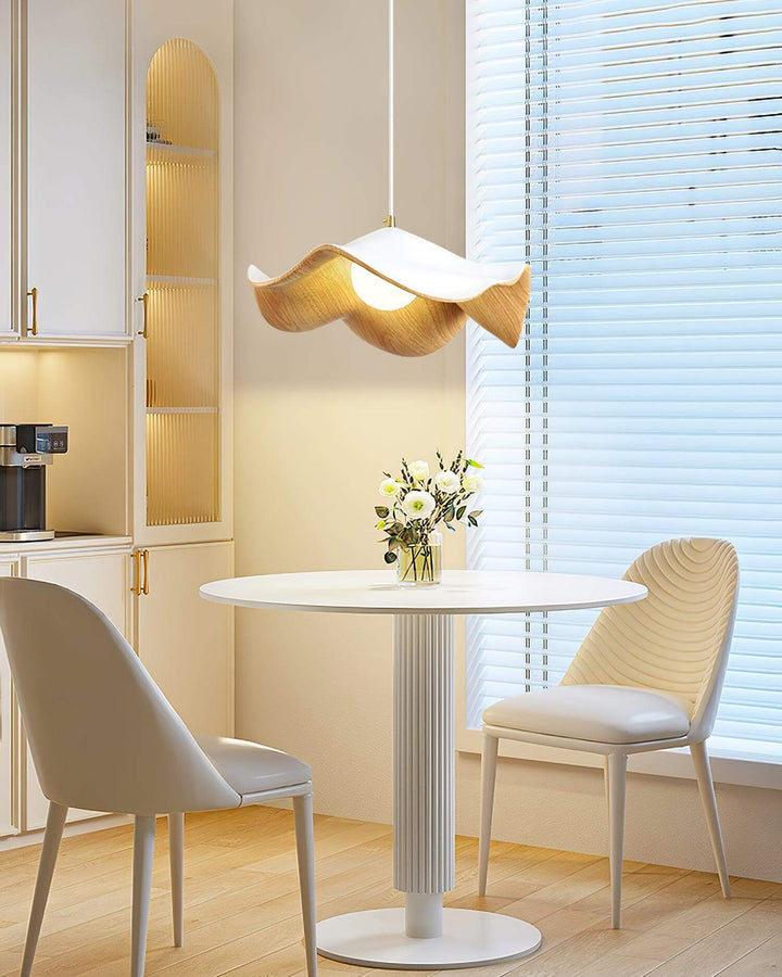 Decorative Resin Pendant Lamp with Leaf Design