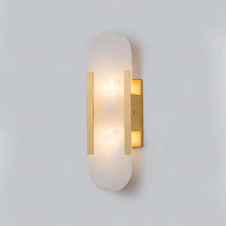 Elongated Alabaster Wall Lamp