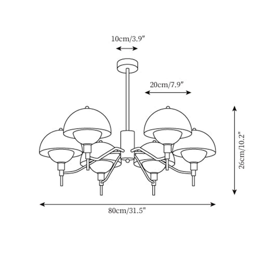 Elegant Cream Bubble Chandelier