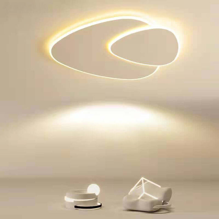 Modern LED Ceiling Light Fixture, Elliptical Design