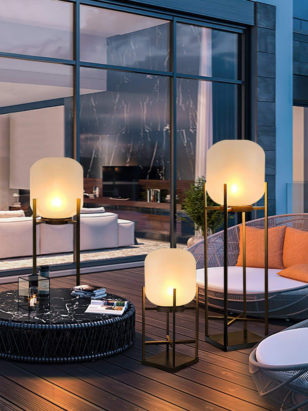 Solar Outdoor Floor Lamp Lantern