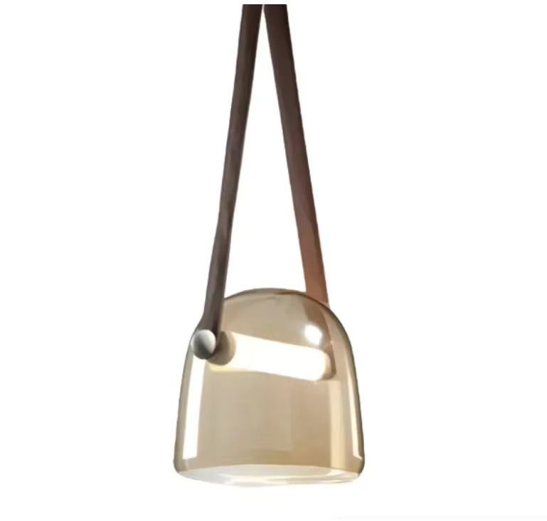 Modern Pendant Lamp with Metal Accents