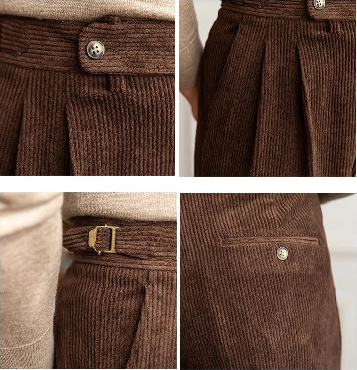 Men's Pleated Trousers