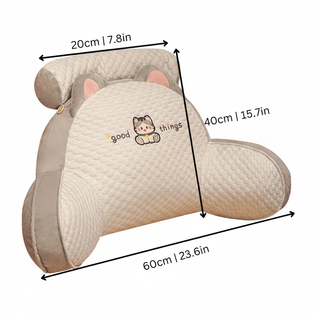 Comfortable BackSupport Pillow with Removable Washable Cover