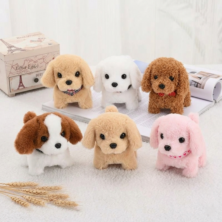 Kids' Interactive Robot Dog Toy - Realistic Walking Plush Puppy