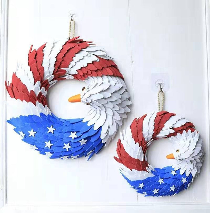Veterans Eagle Wreath Wall Art for Patriotic Home Decor