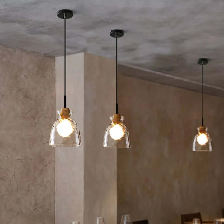 Modern Glass Pendant Light Fixture Hanging Lamp