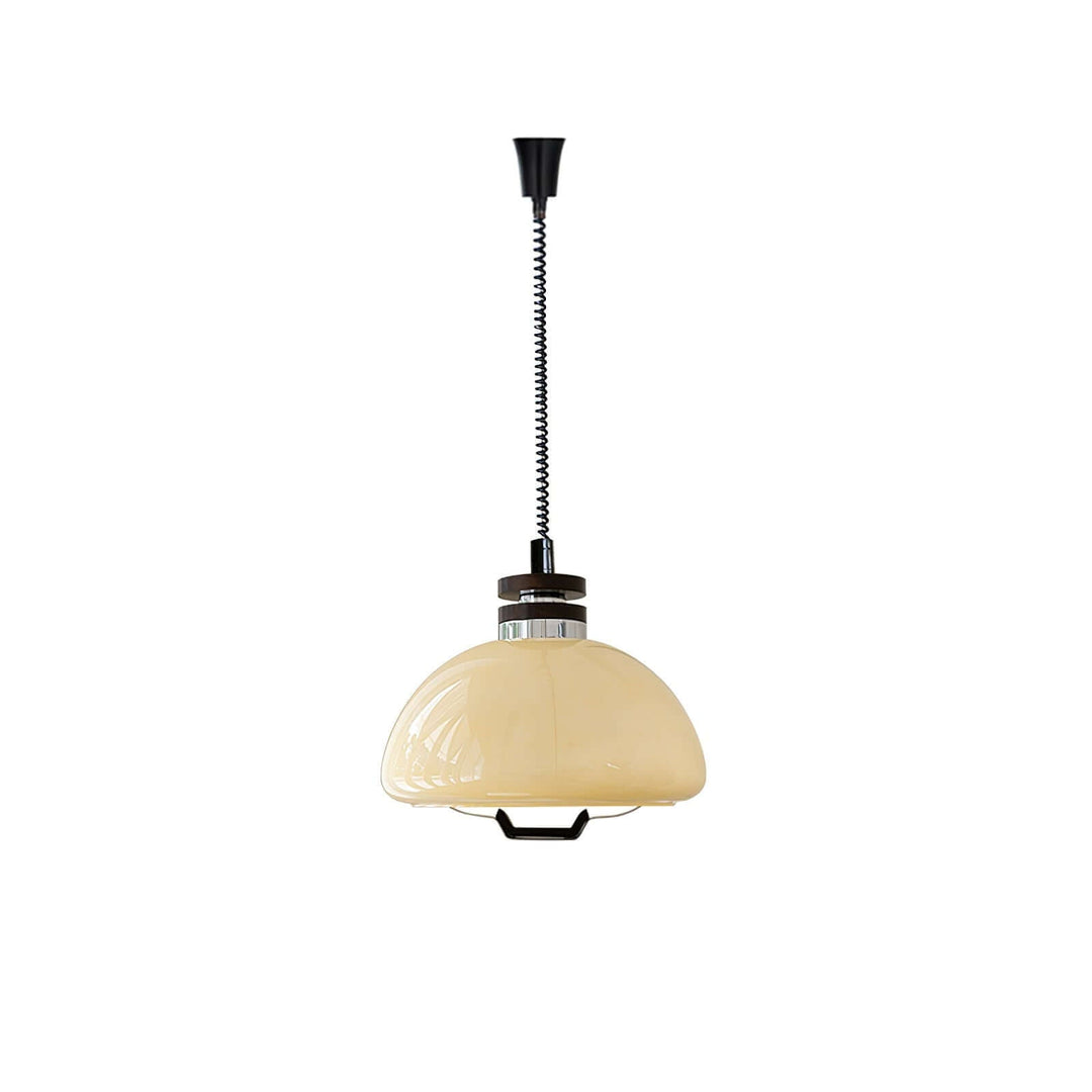 Modern Beige Pudding Pendant Light 40cm