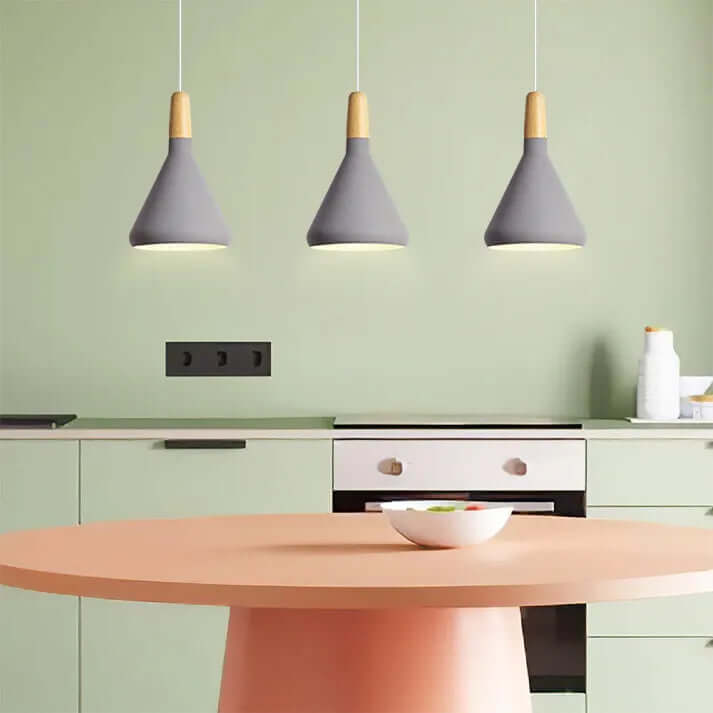 Conical Metal Pendant Lamp