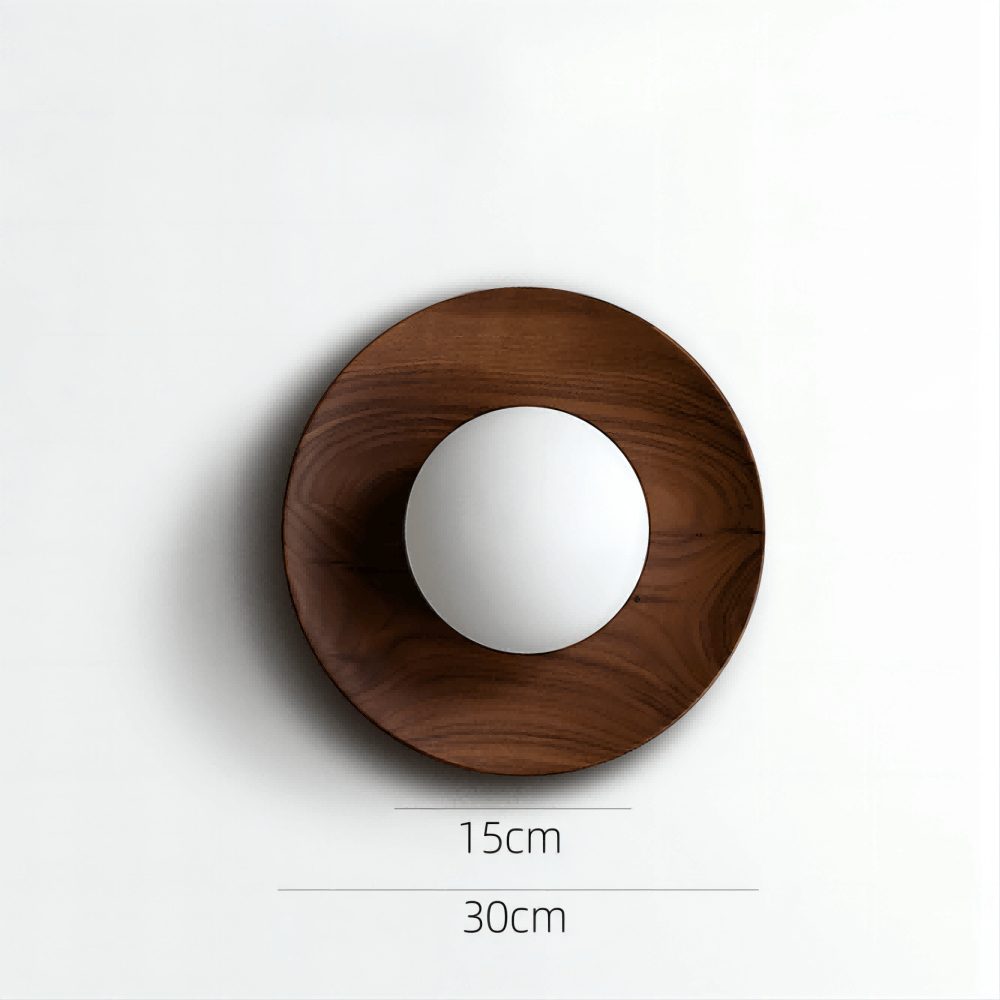 Modern White Wood Wall Sconce Light