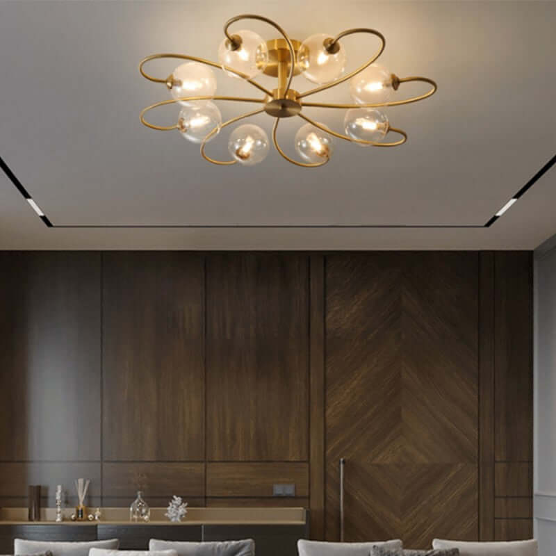 Modern Geometric Metal Ceiling Light Fixture