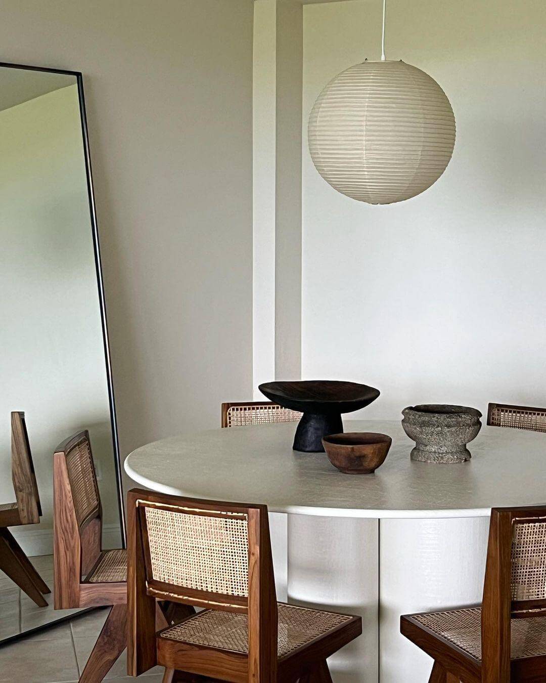 Japanese Pendant Lamp with Wire