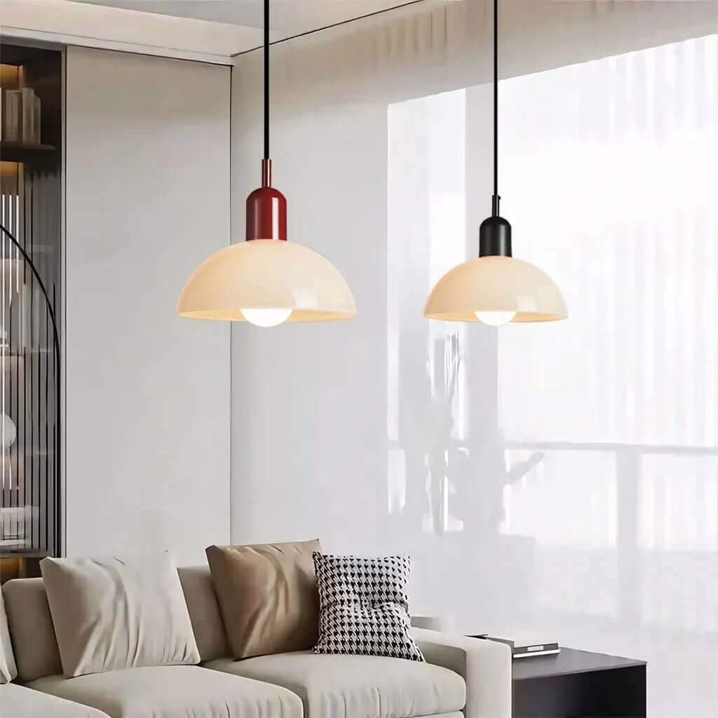 Colorful Glass Bowl Pendant Light