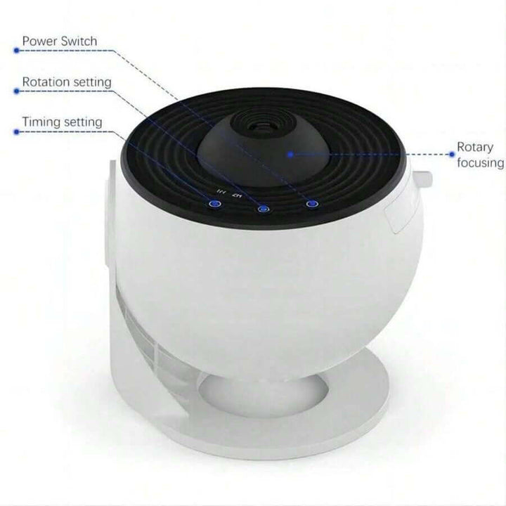 Galaxy Projector Lamp with Rotating Night Light