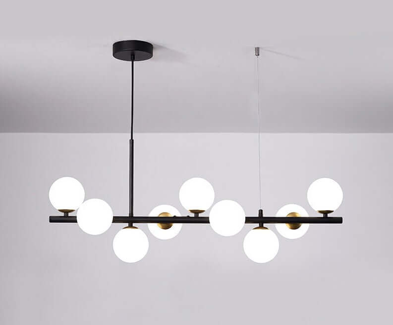 Elegant Glass & Iron Pendant Light