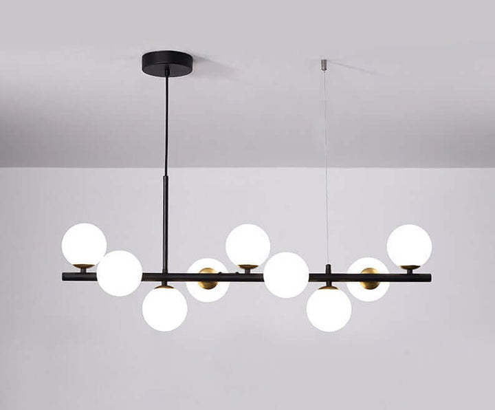Elegant Glass & Iron Pendant Light